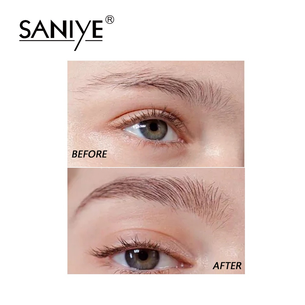 SANIYE (BPOM) 2 In 1 Natural Wild Brows Wax Pommade Brows Eyebrow Cream With Brush M324