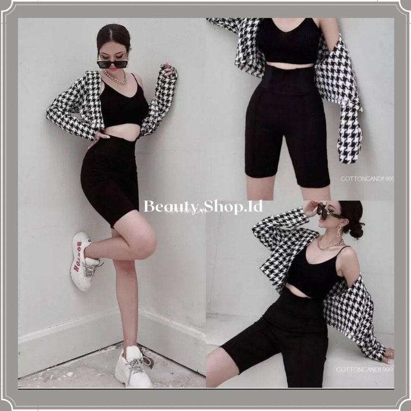 SYS.LABEL LEGGING PENDEK IMPORT / LEGGING SELUTUT HIGHWAIST / LEGGING 2per4 IMPORT / BIKER SHORT LEGGING / LEGGING IMPORT