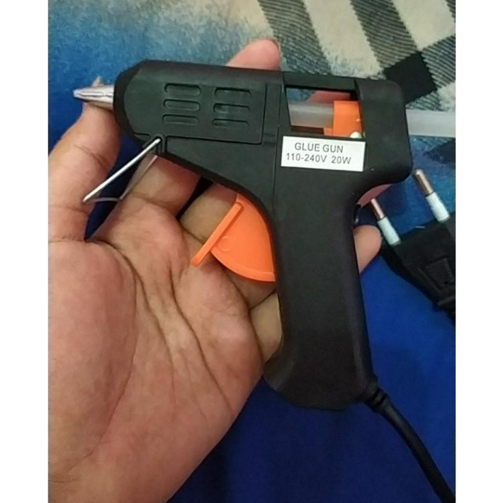 Tembakan Lem Pistol 20Watt / Glue gun stick hot melt - Lem Tembak Cair