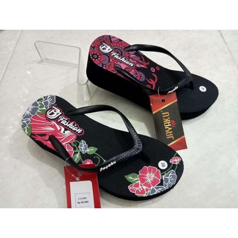 Sandal Wedges Spons Wanita