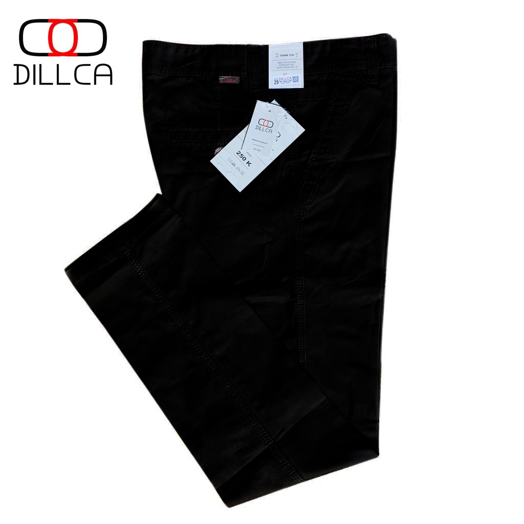 Celana Chino Panjang Pria Jumbo Diskon Original 100% Tebal Standar Kualitas ORIGINAL Hitam Putih Reg