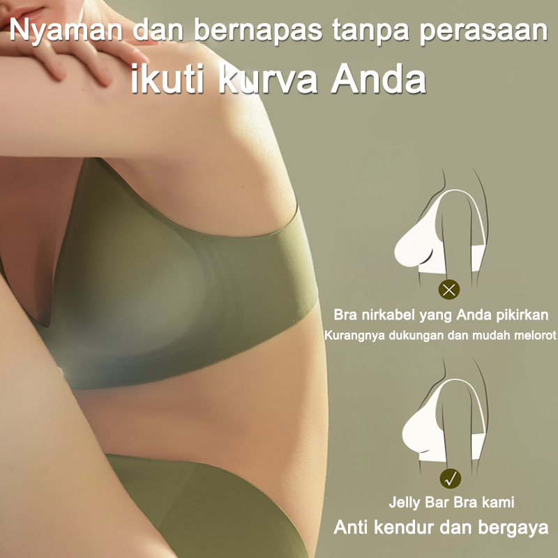 Seamless BH Push Up Bra Busa Bisa Dilepaskan Tanpa Kawat  Jeli Semi Cair Pakaian Mengangkat Dalam Wanita GD01