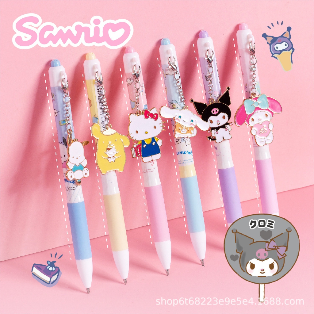 KENSHO Pulpen Fancy  Karakter Lucu Sanrio Premium 0.5mm / Pen Gantungan / Bolpen Acrylic