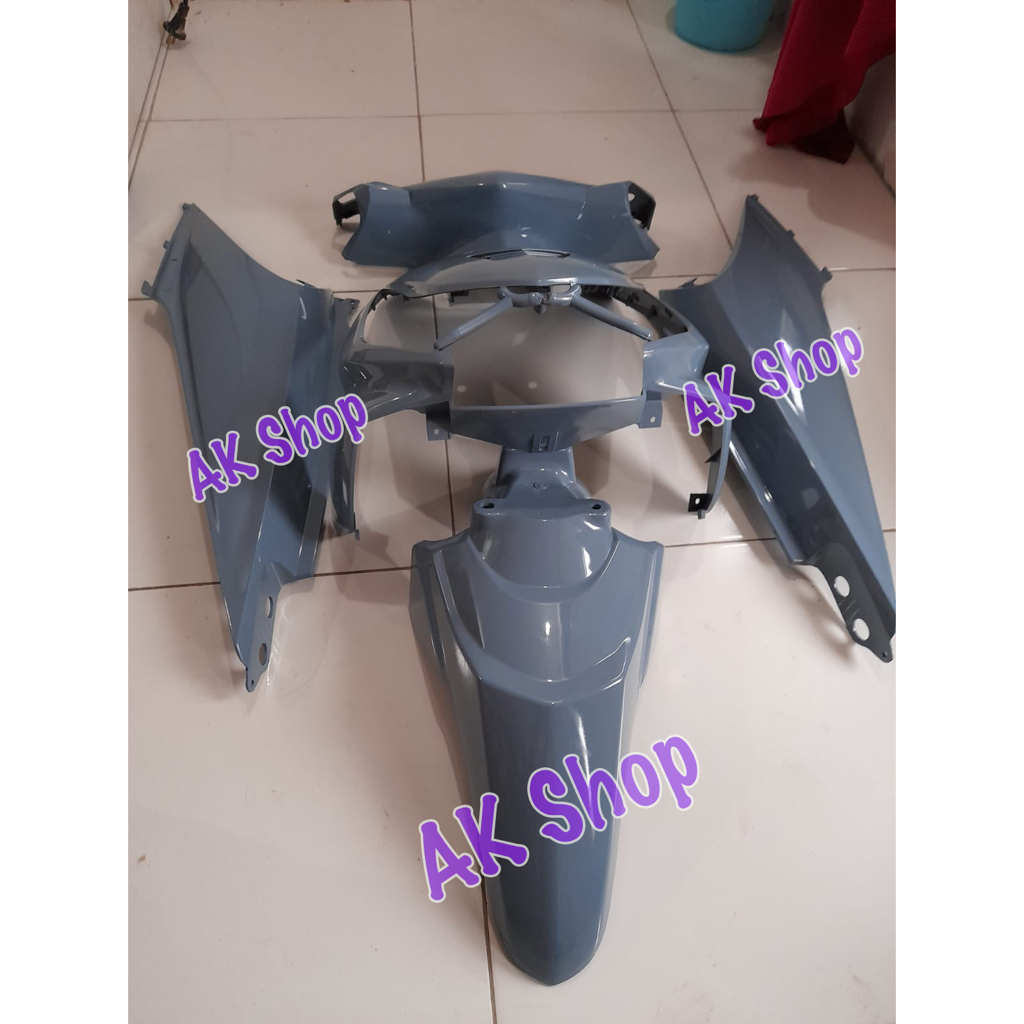 Full body halus Honda Beat Karbu 2008 - 2012 Abu muda- Biru Muda