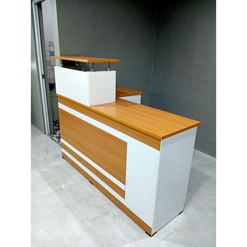 MEJA KANTOR MEJA RESEPSIONIS MEJA KASIR MEJA LAUNDRY MEJA KLINIK CAFE BANK MULTIFUNGSI L