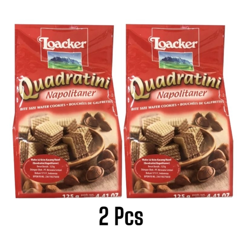 

Loacker Wafer Quadratini Napolitaner 2 × 125 gr