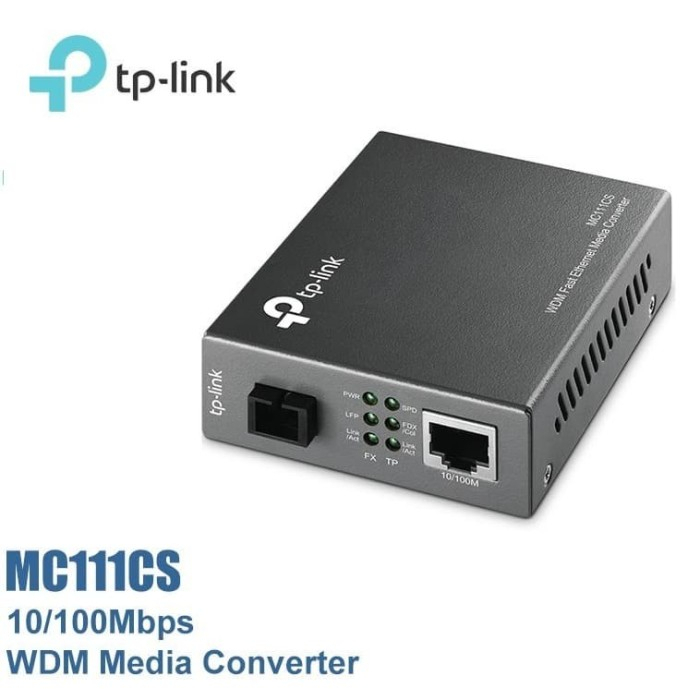 TpLink TL-MC111CS Media Converter Fiber Optic WDM 100Mbps Single Mode