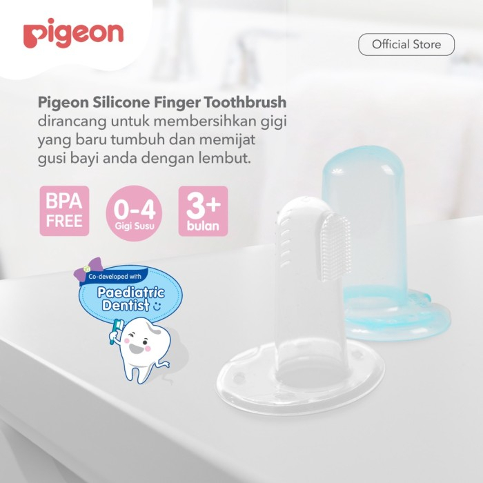 Pigeon Silicone Finger Toothbrush / Sikat Gusi dan Lidah Bayi