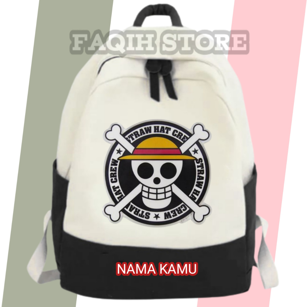 VIRALL Tas ONE PIECE, Tas ransel anak Sekolah ONE PIECE