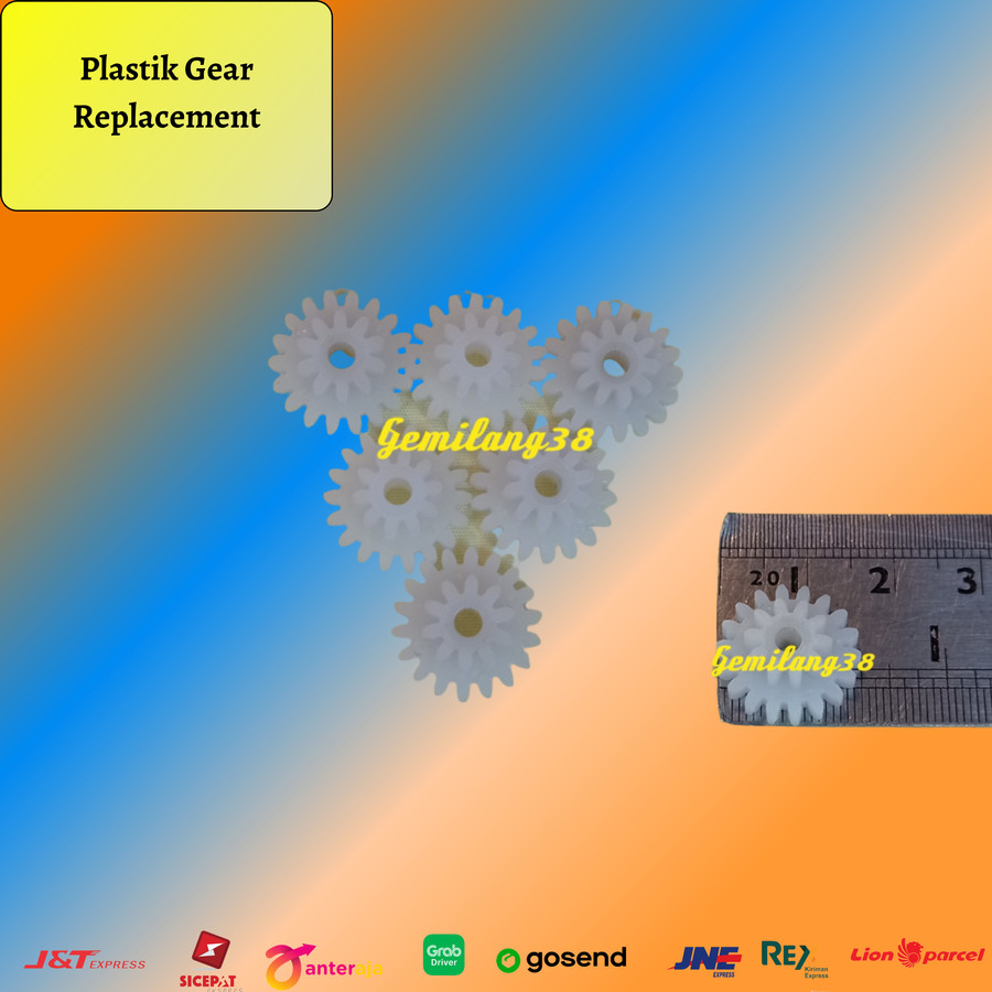 Plastic Gear Replacement part Tape Mobil roda gigi plastik III