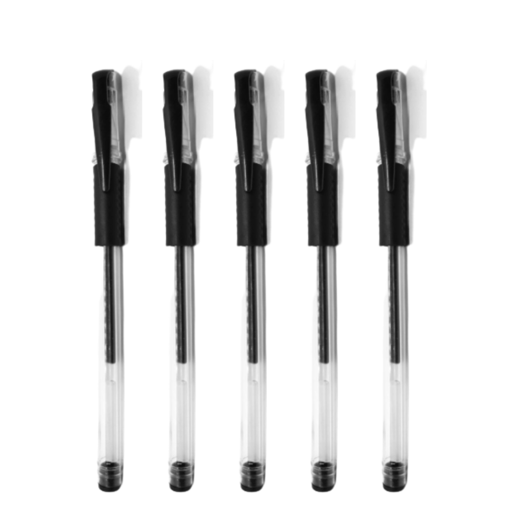 Bolpoin Gel Bolpen Ballpoint Pulpen Alat tulis pen 0.55mm Tinta Hitam Stationery