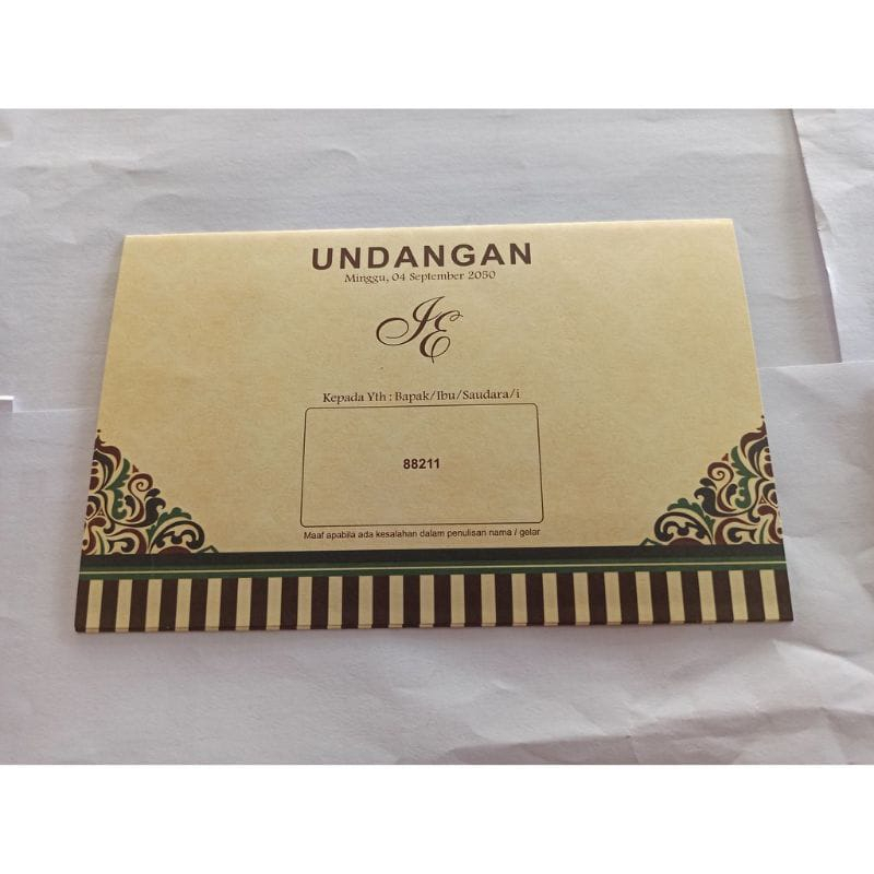 cetak print undangan erba 88211 undangan nikah pernikahan FREE PLASTIK FREE FOTO undangan murah lipa