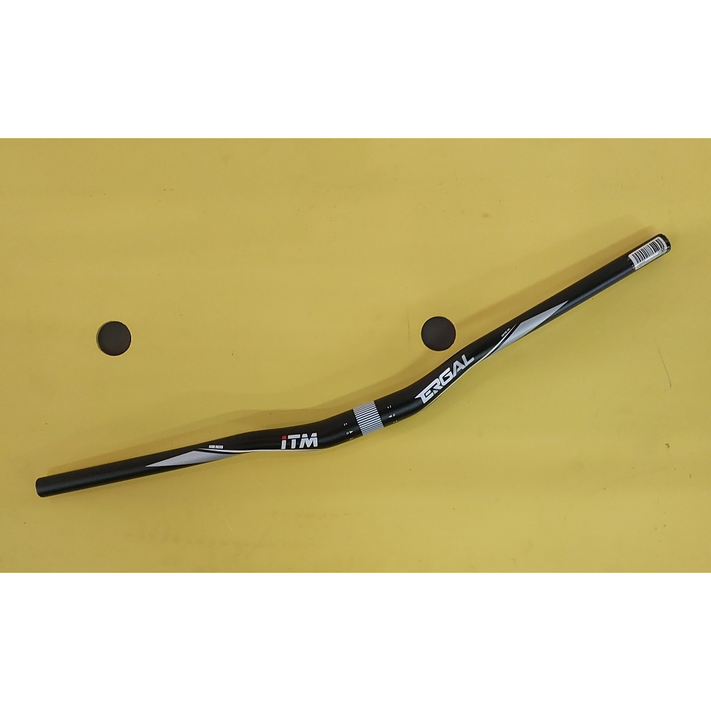 handlebar itm ergal 31.8 alloy black white original stang sepeda mtb hybrid seli