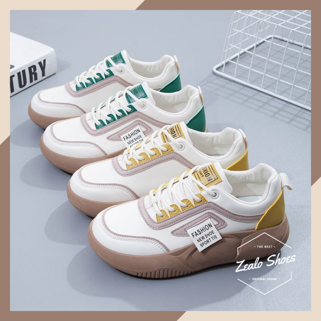 Zealo.Shoes 274 Sepatu Casual Wanita Sneakers Import Korea