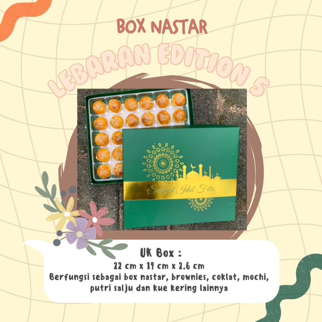 10 SET BOX PACKAGING KOTAK KUE NASTAR LAPIS LEGIT MINI KRAFT BOX DUS PACKAGING KARTON BOX TIPE 4