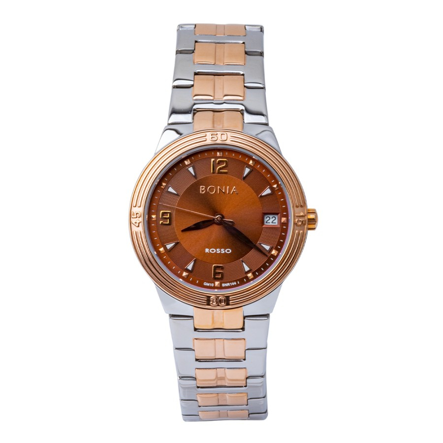 JAM TANGAN WANITA BONIA BNR144-2645 SILVER ROSE GOLD RANTAI ORIGINAL