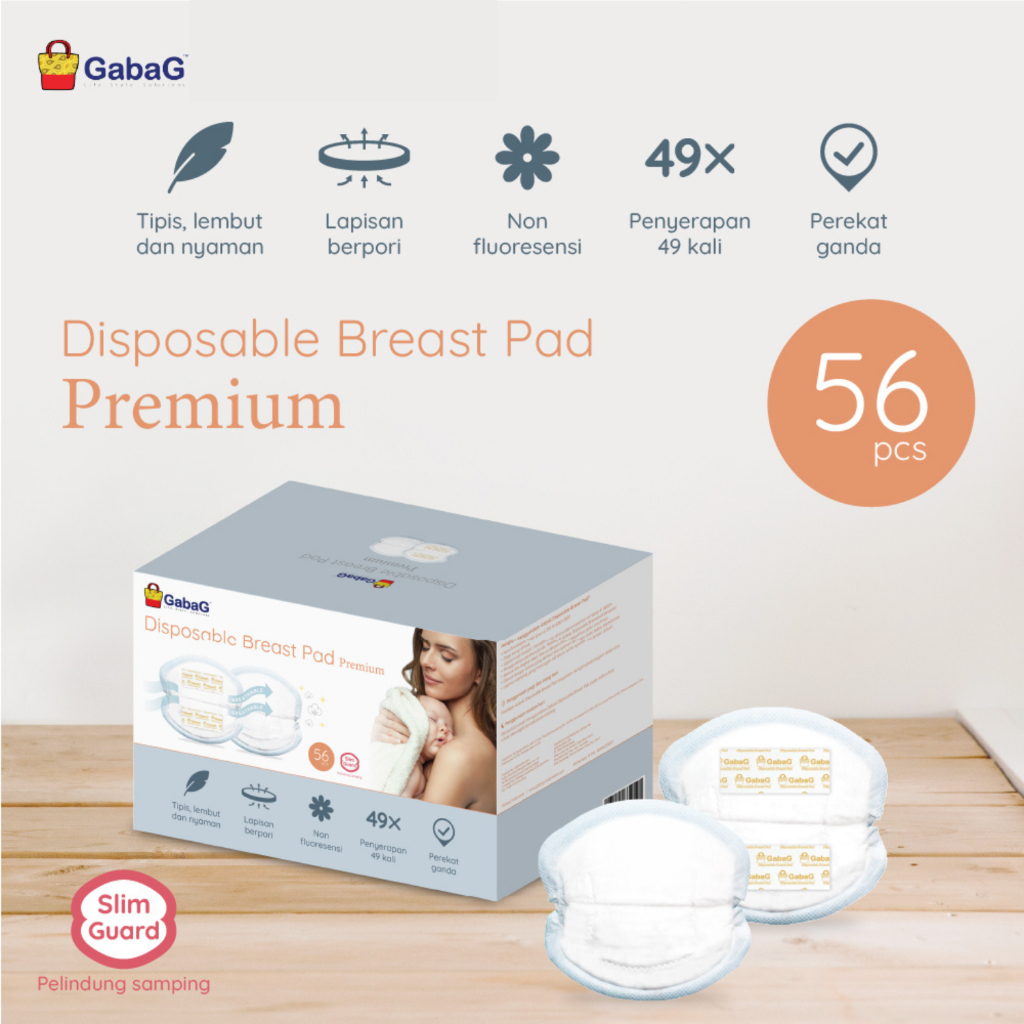 Gabag Disposable Breastpad Premium Isi 56Pcs