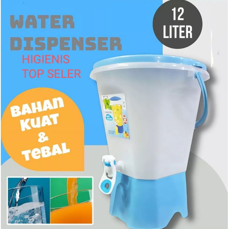 Water Dispenser 12 Liter / Dispenser Air 12 L Bahan Plastik Tebal Dan Kuat