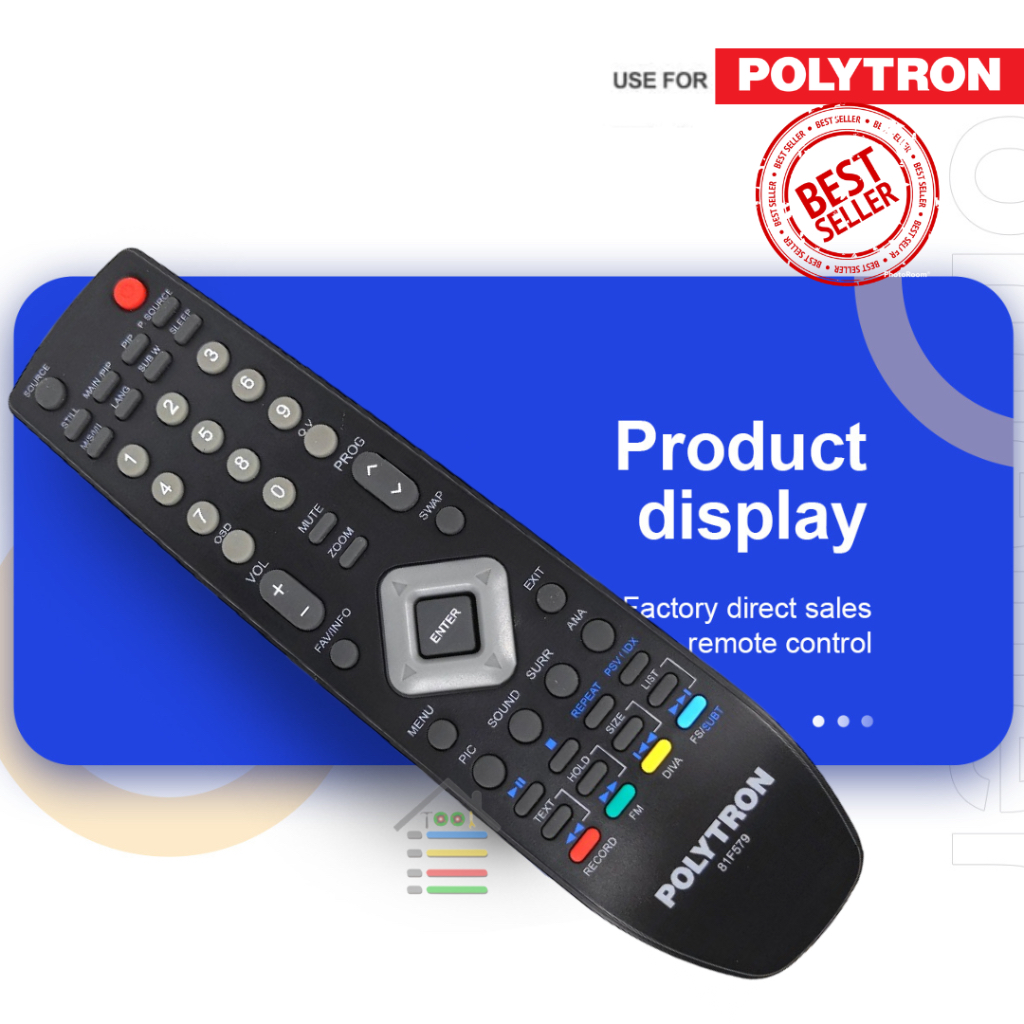 remote polytron LCD LED TV 81f579