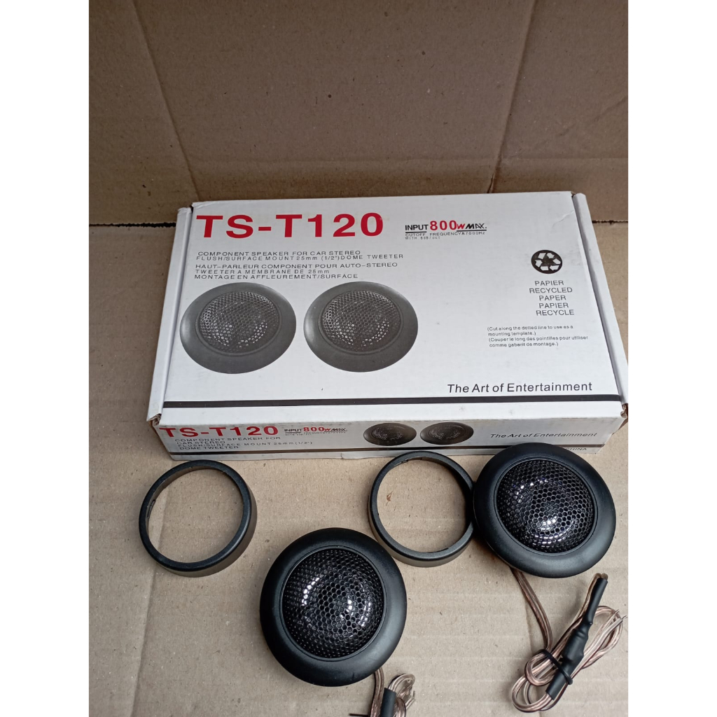 tweeter mobil TS 120 / T-120 untuk mobil universal Tweeter TS - T120 1/2&quot; INCH  Dome Tweeter Mobil/Tweeter Audio Mobil