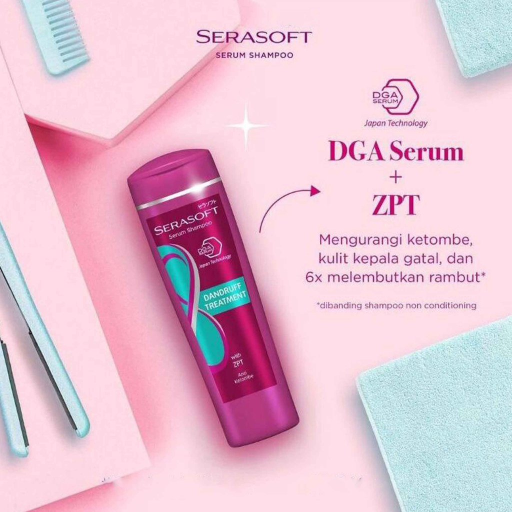 Dandruf Treatment * Serasoft Serum Shampo * Sampo Anti Ketombe * 170ml