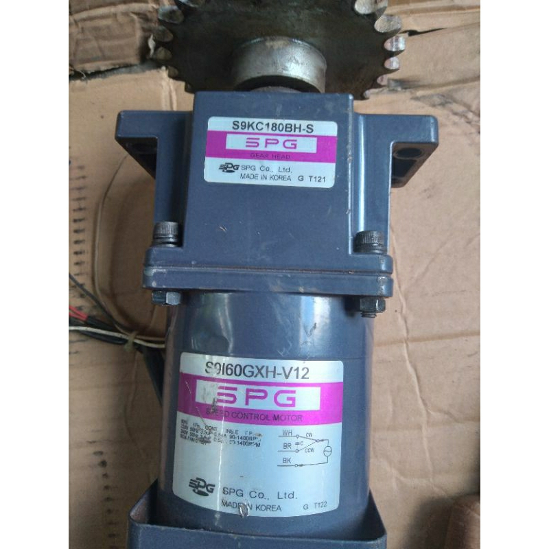 Ac Motor Gearbox S.P.G 220V Ratio 1:180 8Rpm