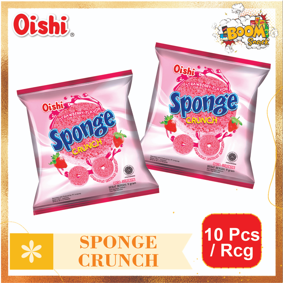 Oishi Sponge Crunch Isi 10pcs
