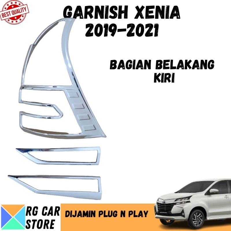 GARNISH XENIA 2019-2021 CHROME DIJAMIN PNP TINGGAL PASANG BERKUALITAS