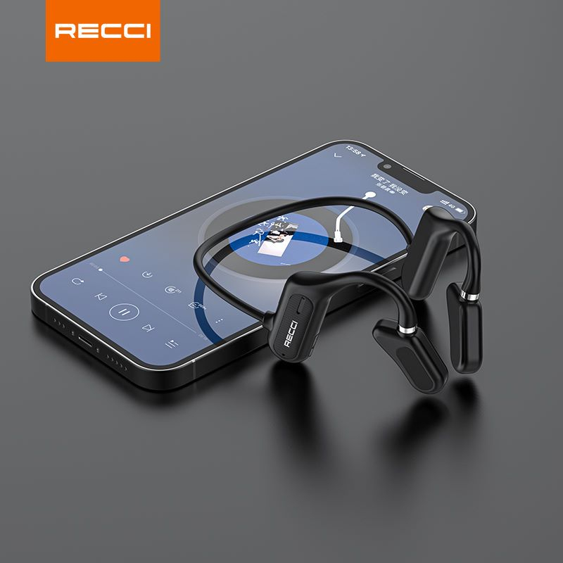 Recci REP-W27 Wireless Bluetooth sport headset Air conduction earphone