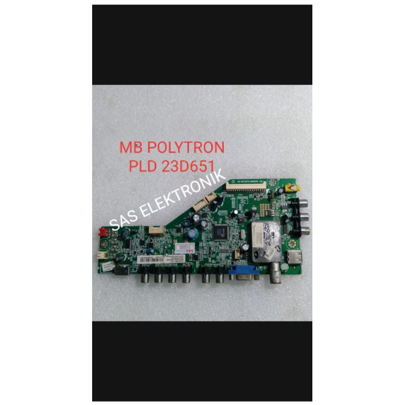 MB MOTHERBOARD MAINBOARD MESIN TV LED POLYTRON 23 INCH PLD23D651 PLD-23D651