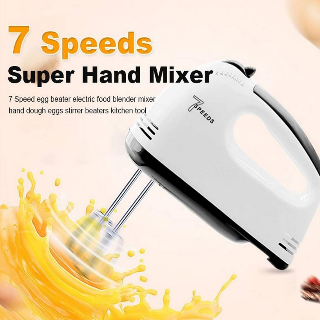 Super Hand Mixer 7 SPEED Pengocok Telur dan kue Multifungsi 7 Kecepatan Otomatis Mixer KD-133