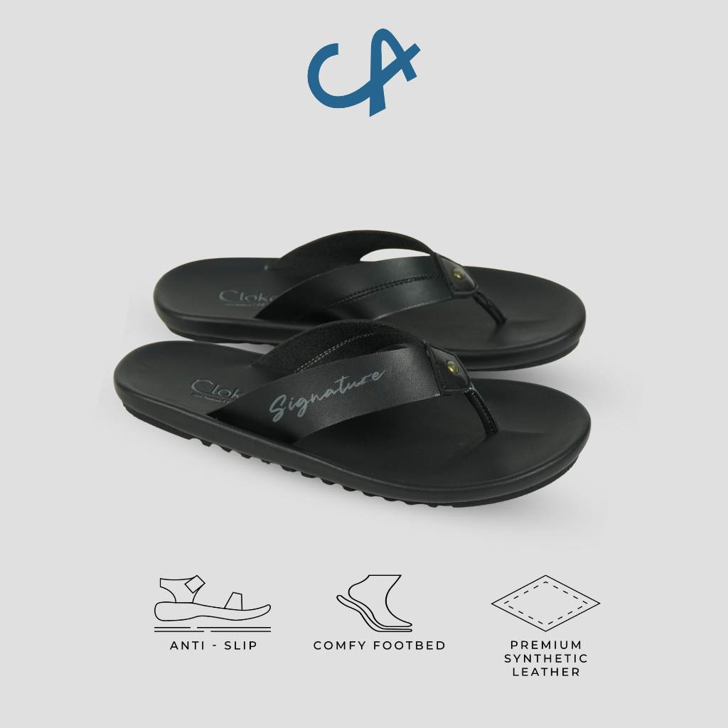 Sandal Distro Pria Kasual Sendal Santai | Flipflops for Men - Cloka Signature