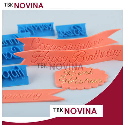 Cetakan Kue Kering Fondant Huruf Angka Alfabet Alphabet 40pcs / Embosser