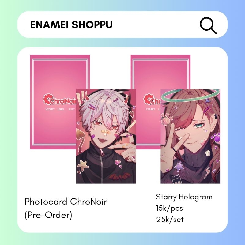 Photocard Chronoir / Kuzuha dan Kanae Nijisanji JP / Japanese Branch