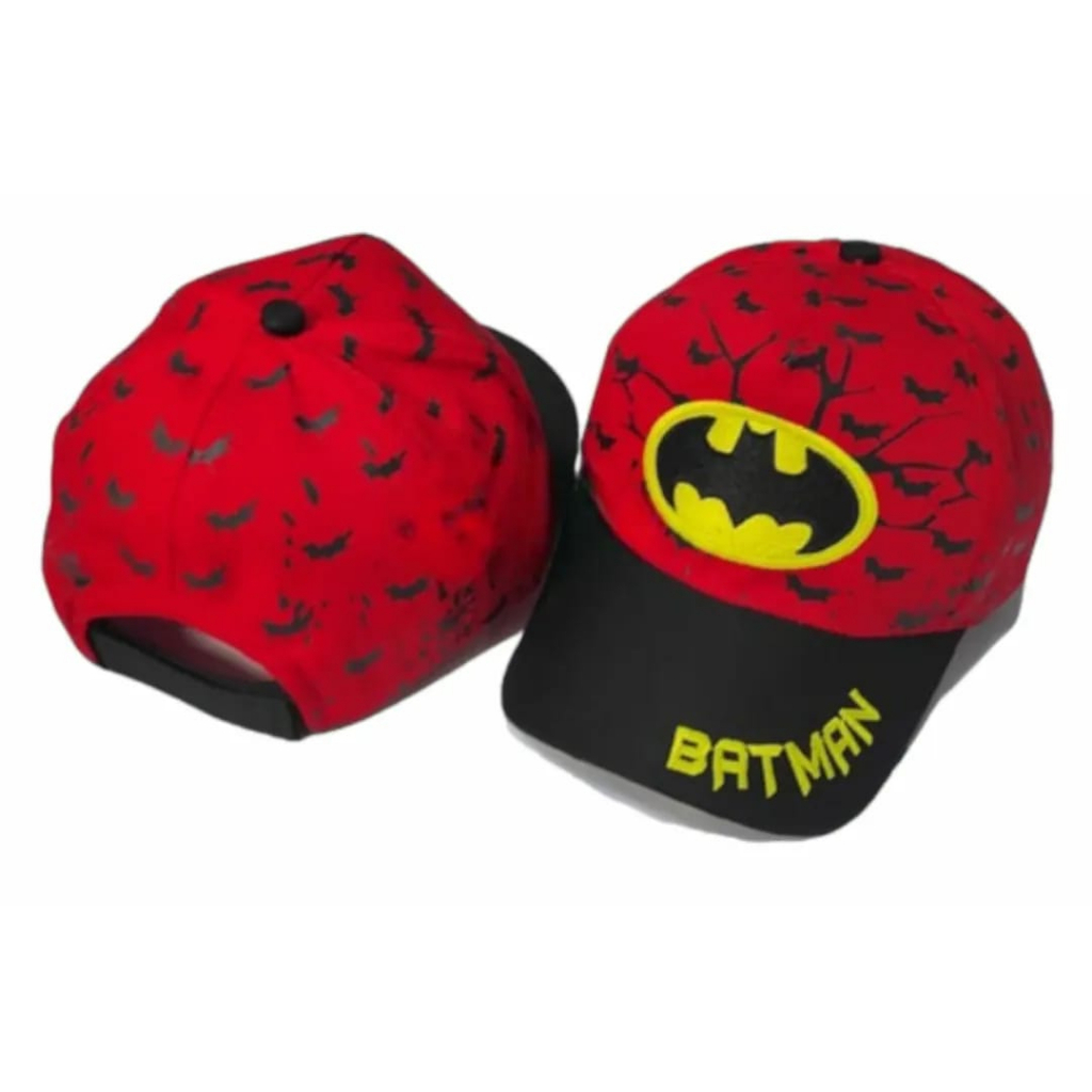 TOPI CAP SUPERHERO FULL PRINT BORDIR