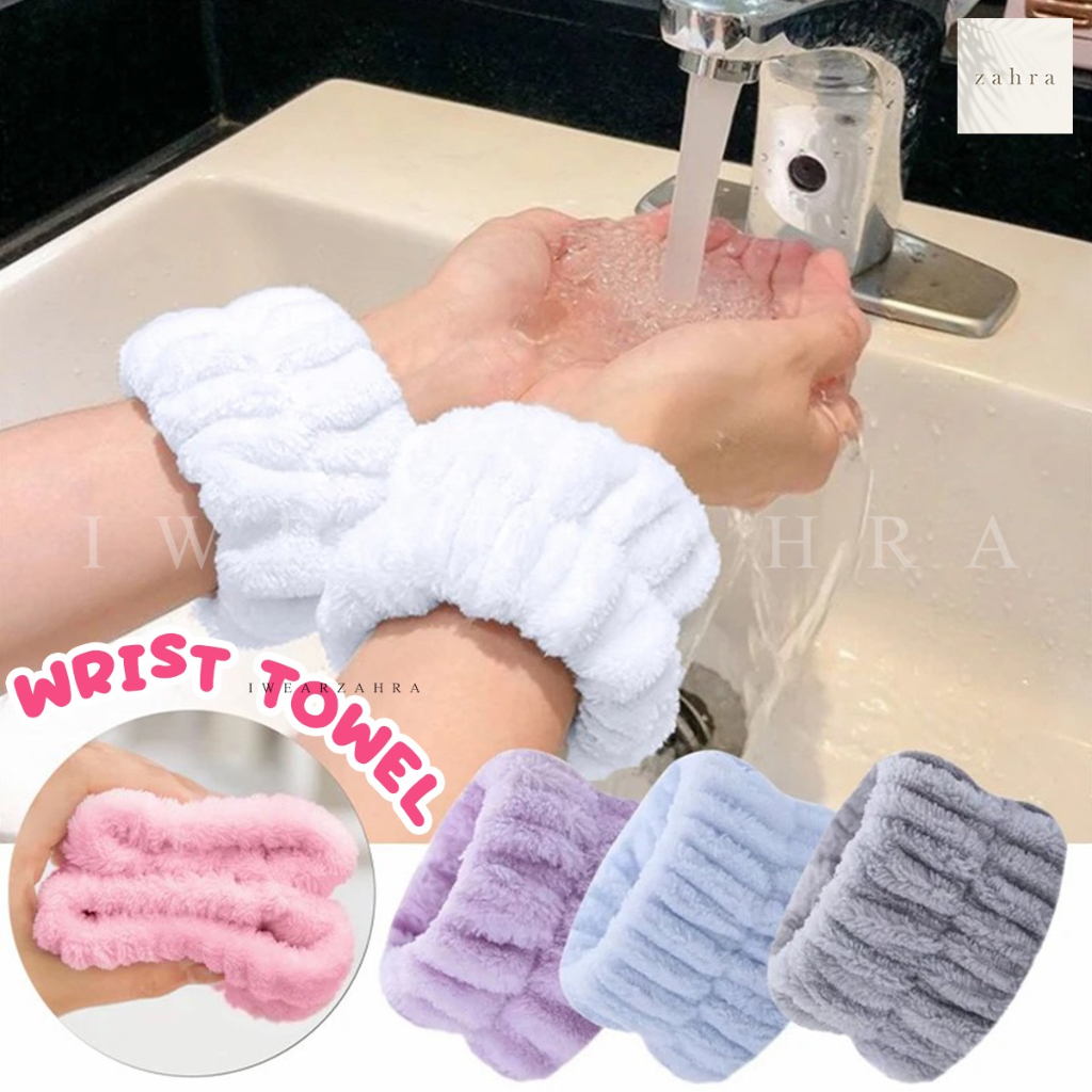 HANDUK FACIAL TANGAN - Cuci Muka Wajah Wrist Towel Yoga Lari Gelang