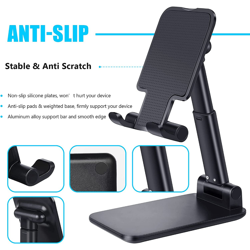 HC Phone Holder Stand HP Universal Cermin Lipat Liftable Tablet Mobile Phone Stand Holder