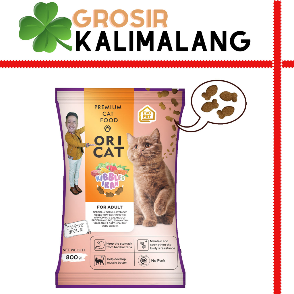 Ori Cat Freshpack Ikan 800gr(Grab/Gosend)