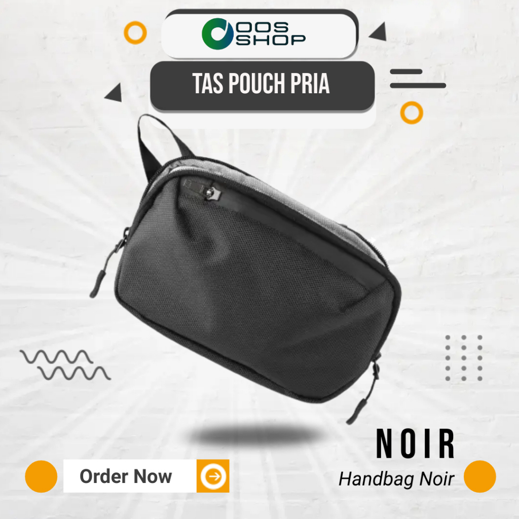 OOS SHOP Tas Pouch Pria Handbag ANT Noir