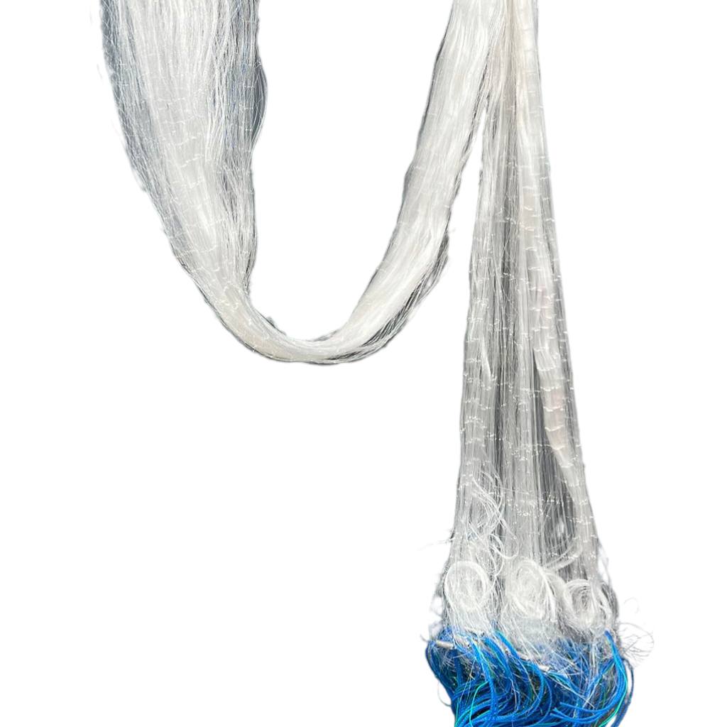 Jaring Ikan Siap Pakai 3 Lapis Tinggi 2,5m Panjang 25m Jaring Luar 5in 0,28mm Jaring Dalam 1 3/4in 0