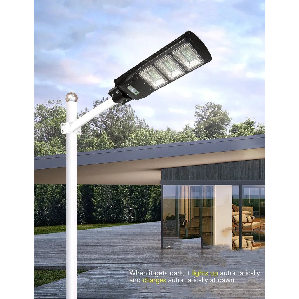 Lampu Jalan PJU Lampu Tenaga Surya Waterproof LED 60W, 90W, 120W Remote Control Garansi