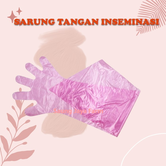 Sarung Tangan Plastik Inseminasi Plastik Glove IB 5 Jari Sapi Kerbau dll