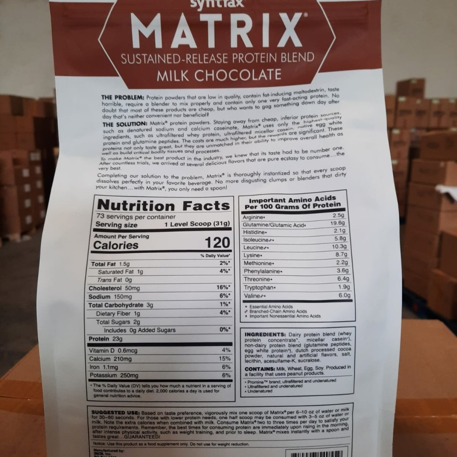 SYNTRAX Matrix Release Protein Blend 5 lb Syntrax Whey Protein 5 lbs