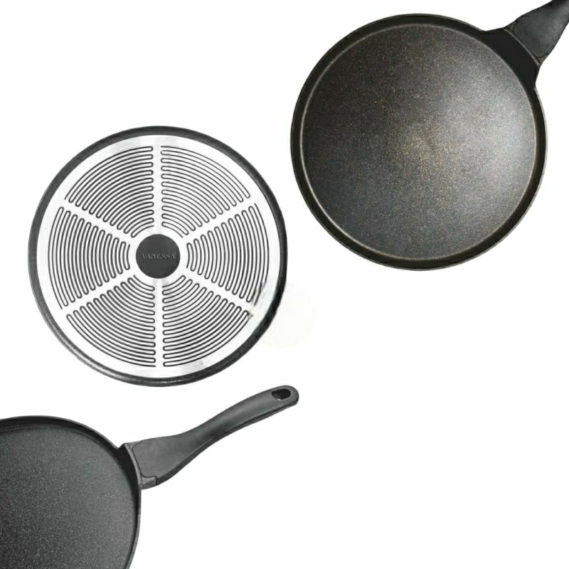 Maxi Round Grill Pizza Pan 30cm Alat Panggangan BBQ Anti Lengket Multifungsi