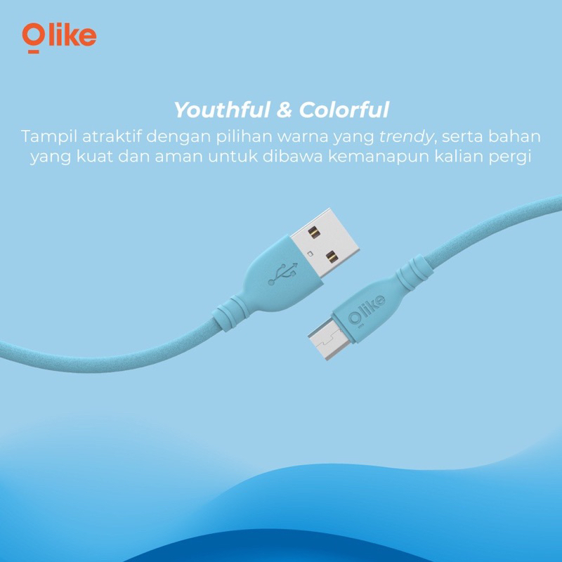 OLIKE D301M / D301C Kabel Data Charger USB MICRO / TYPE-C - Garansi 1 Tahun