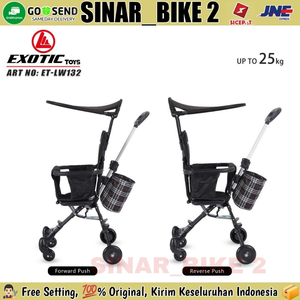 Magic Stroller Kursi dorong Exotic Traveller Cabin Kabin stroller LW 116, &amp; LW 132 &amp; Magic Stroller IORA BABY W668