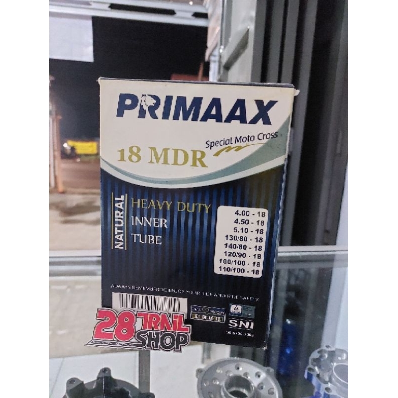 BAN DALAM TRAIL PRIMAAX HEAVY DUTY UKURAN 18