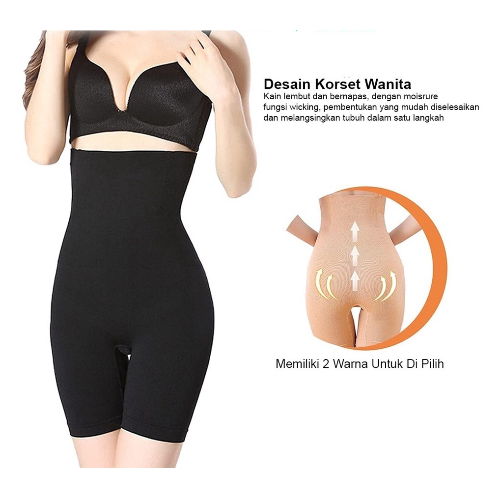 Celana Korset High Waist Pembentuk Tubuh untuk Wanita Pelangsing Push Up COD 010# korset celana Celana Korset High Waist Slim Untuk Wanita