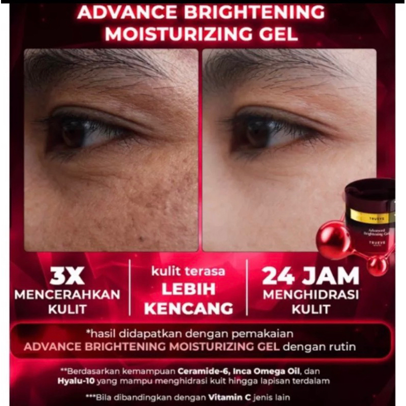 TRUEVE Advanced Brightening Gel |  TRUEE Barrier Complex Moisturizing Gel