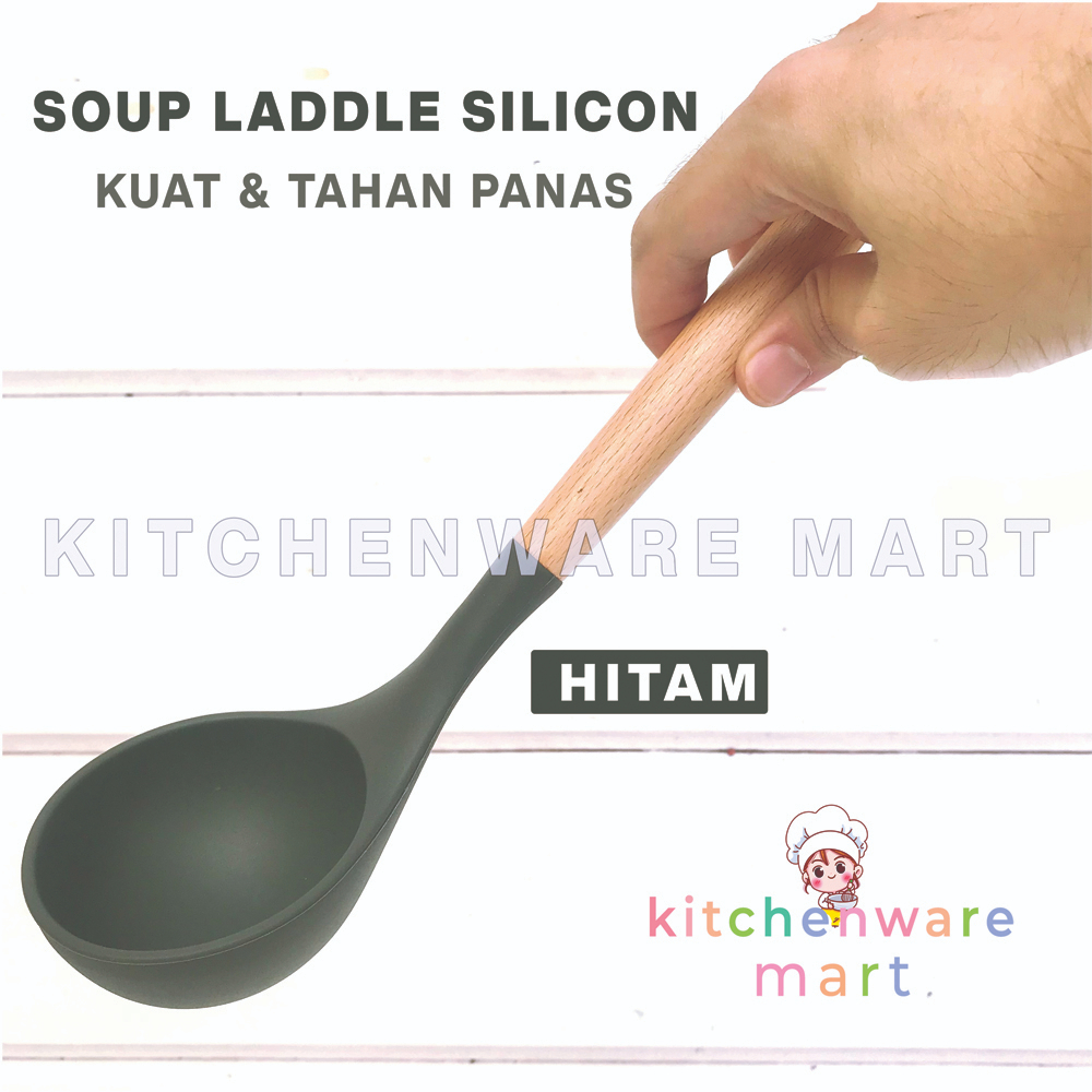 Soup Laddle Silicon Tahan panas- Spatula Soup laddle - Sutil Soup Silicone Cooking Tools